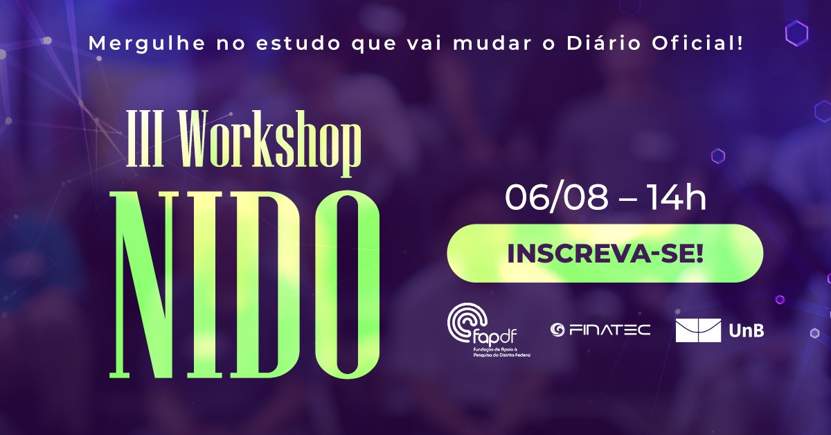 III Workshop NIDO: Extração de Informações de Publicações Oficiais